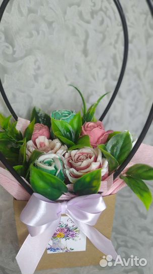 Букет цветов из мыла