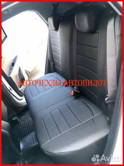 Чехлы Автопилот Hyundai Creta 1 из экокожи чёрные
