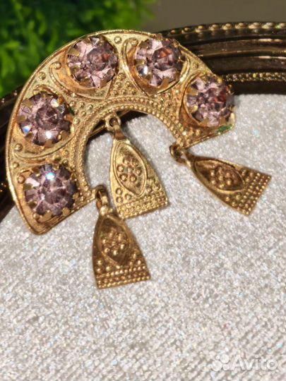 Брошь кокошник винтаж СССР