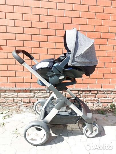 Коляска 3 в 1 Stokke Trailz с колёсами Terrain