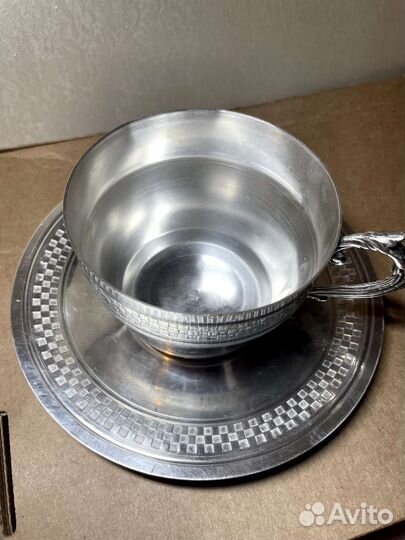 Кружка мельхиор посеребренный из Франции