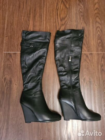 Ботфорты сапоги натуральная кожа 37 р