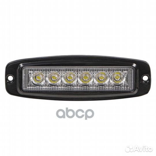 Фара светодиод.прямоугольн. врезная 6 LED