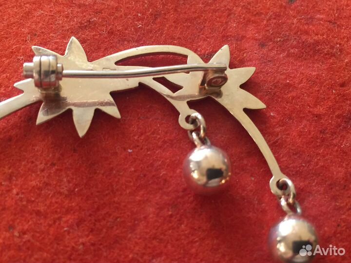Золотая брошь СССР 585