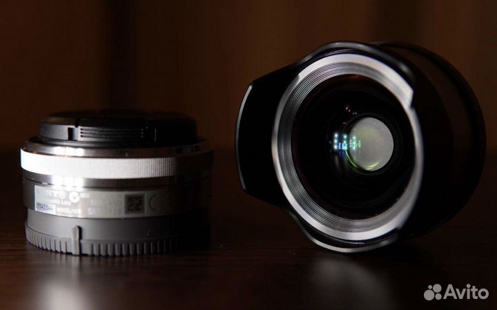 Объектив Sony E 16mm f2.8 + ECU1 0.75x конвертор