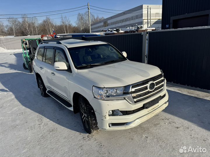 Toyota Land Cruiser 4.5 AT, 2016, битый, 186 000 км