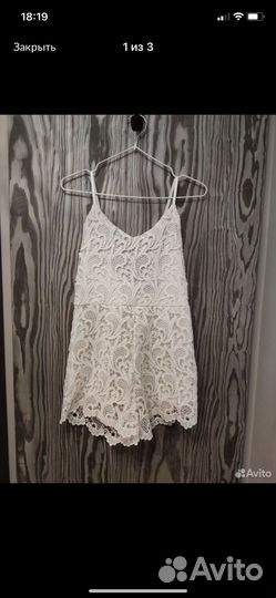 Комбинезон кружевной