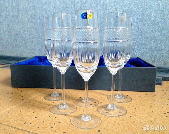 Фужеры хрустальные, подарочная упаковка