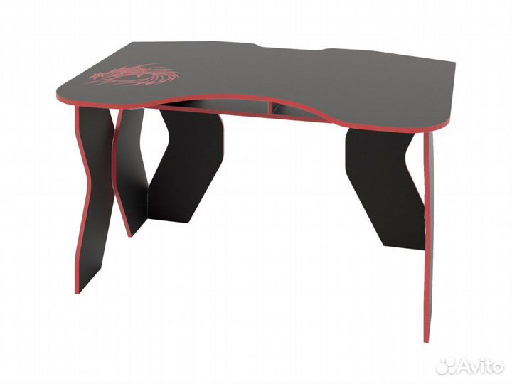 Стол компьютерный кл 9.0 (черный/красный)