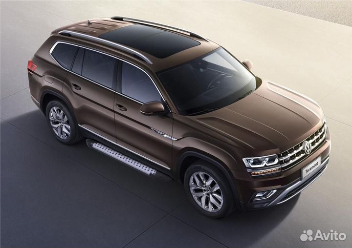 Пороги Подножки Volkswagen Teramont 2018- Bmw-Styl