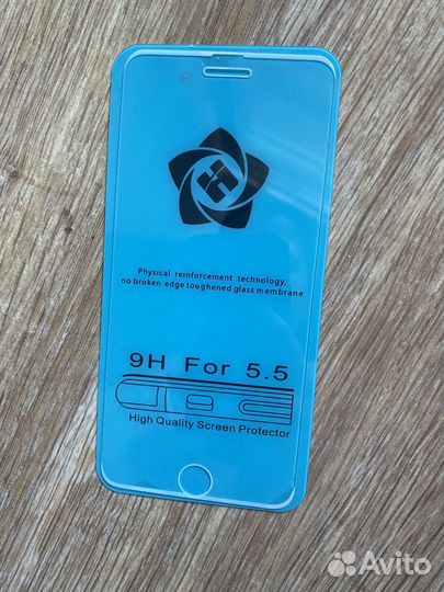 Защитное стекло на iPhone 6 plus
