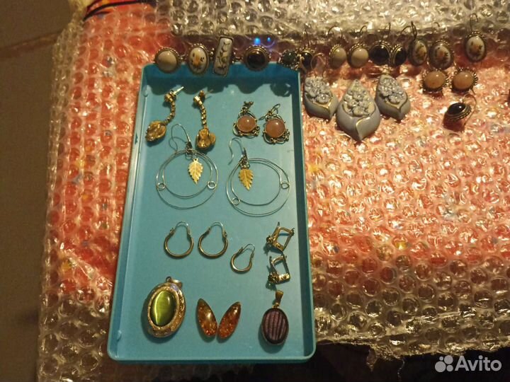 Украшения из СССР. финифть мельхиор эмаль