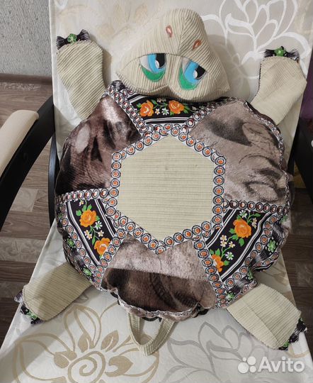 Пуфик-таблетка-сидушка-игрушка (черепаха)