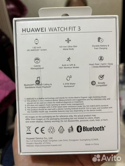 Смарт часы huawei watch fit3