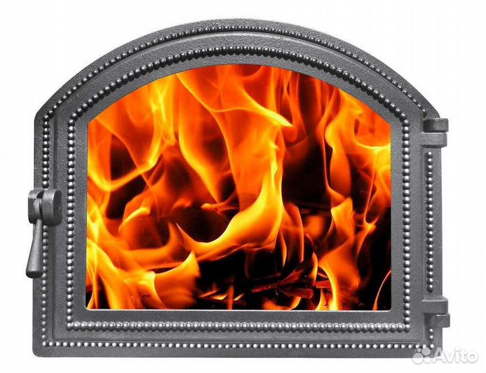 Дверь каминная