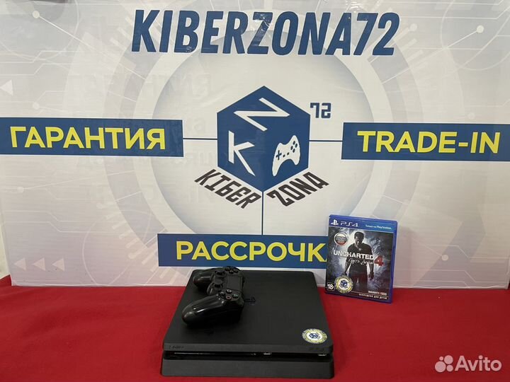 Playstation 4 Slim 1 TB + Uncharted 4 + Гарантия