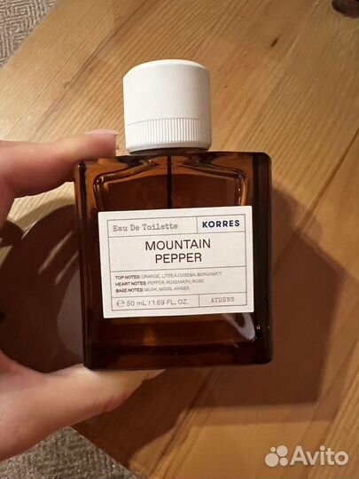Korres mountain pepper туалетная вода духи