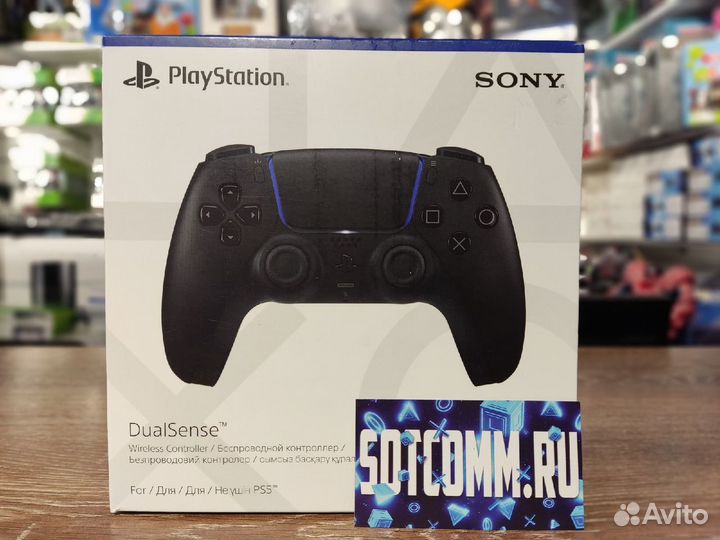 Новый Джойстик Dualsense Black PS5 1 год гарантия