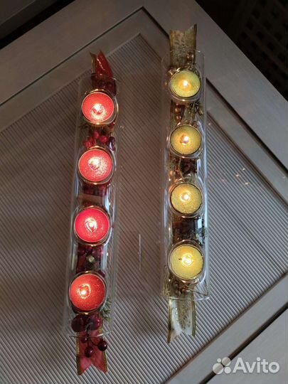 Подсвечники со сменным декором