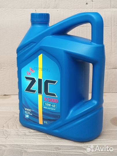 Масло моторное ZIC X5000 10w40 6 л