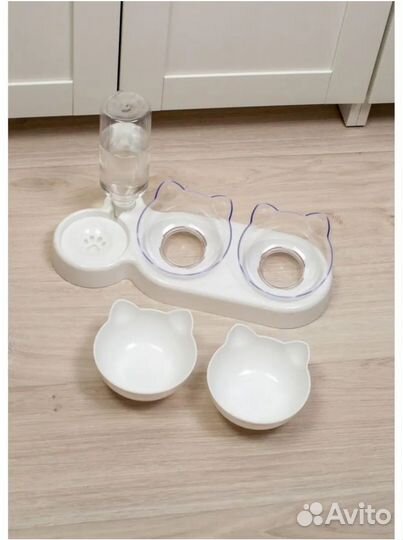 Миска для животных двойная