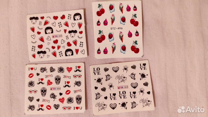 Наклейки для ногтей водные