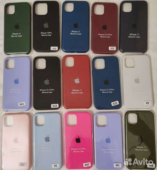 Чехол силиконовый на iPhone 11, 12, 12pro, 13