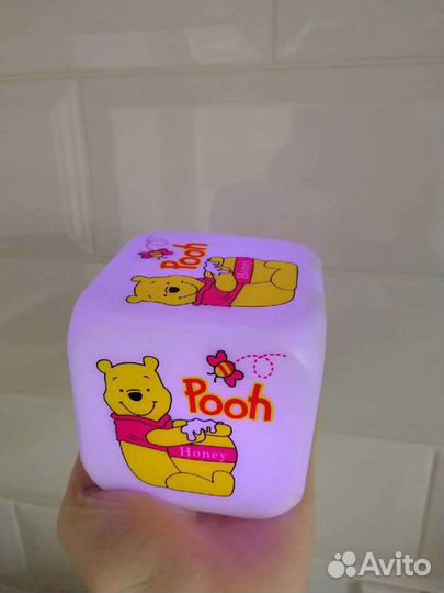 Часы будильник Винни пух меняющие цвет