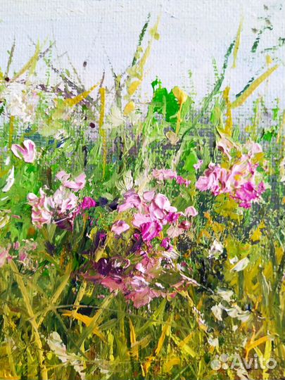 Воздушные шары, картина детство, холст 50х50см