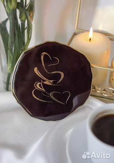 Подстаканник, костер, эпоксидная смола