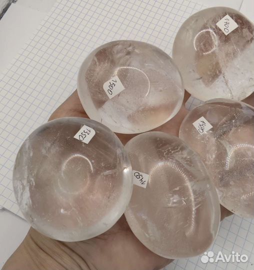 Горный хрусталь крупная галтовка