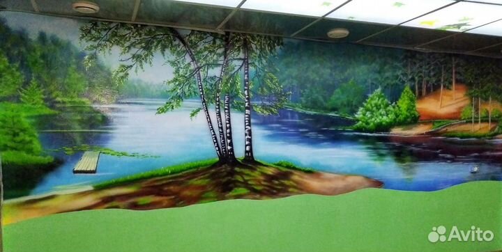 Роспись стен, аэрография