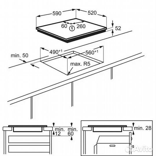 Варочная поверхность electrolux EIT60428C