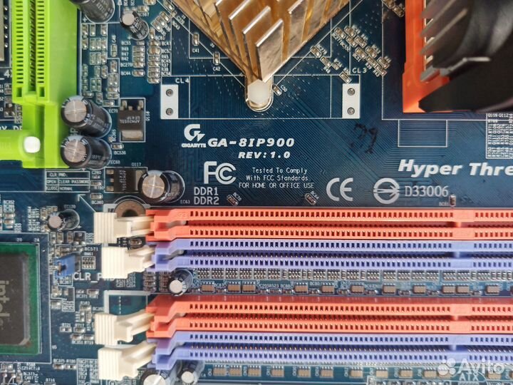 Материнская плата gigabyte GA-8IP900 (s478,4*DDR)