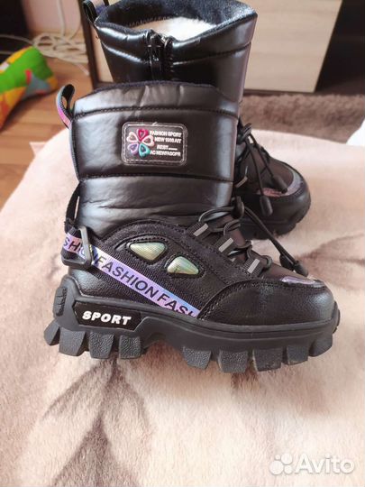 Сапожки для девочки зима