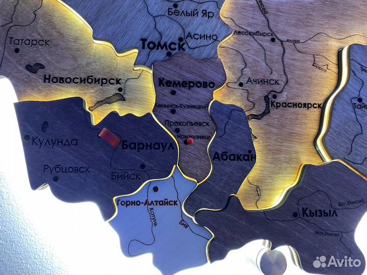 Настенная карта России