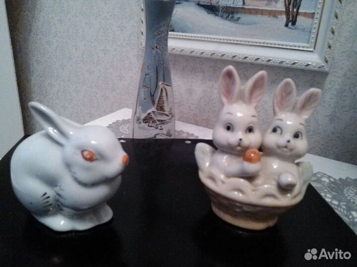 Символы Нового года - зайчата