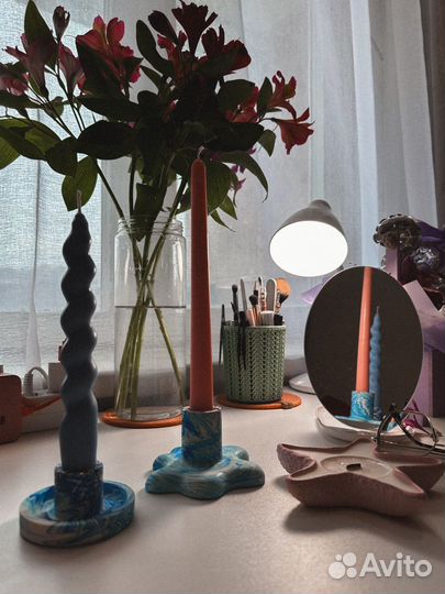 Свечи столовые ручной работы