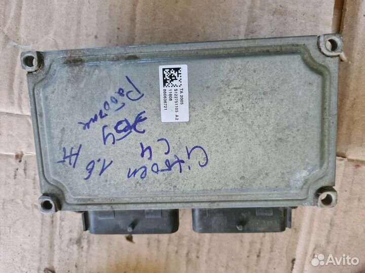 Блок эбу Citroen c4 2006