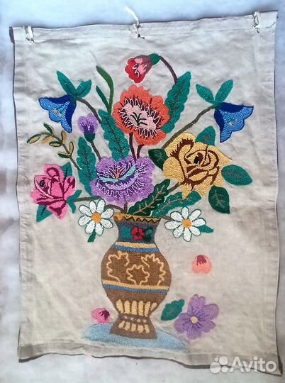 Вышивка крестиком/бархатом СССР много фото