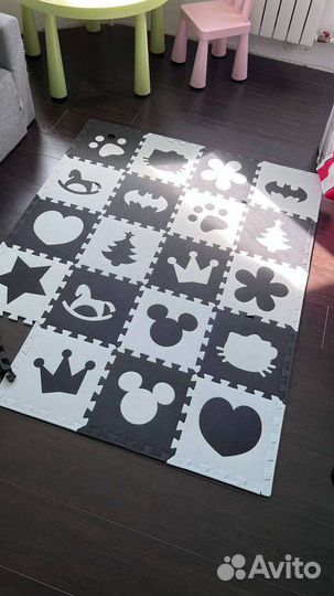 Ковёр пазлы детский тёплый пенка