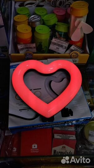 Кольцевая лампа Сердце