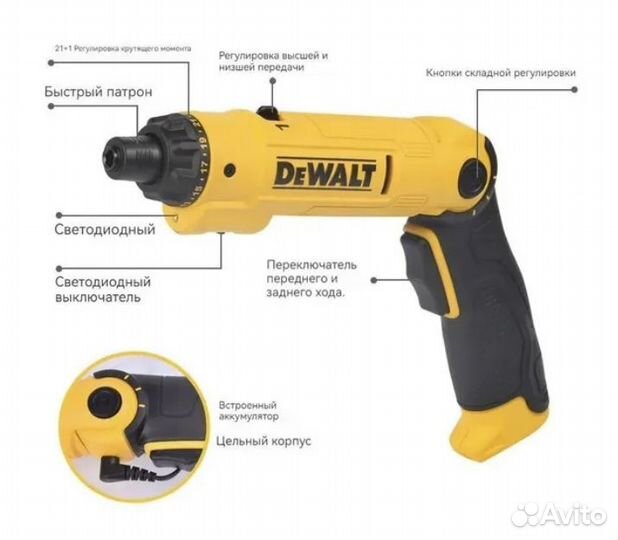 Гироскопическая отвертка DeWalt DCF008 (Новая)