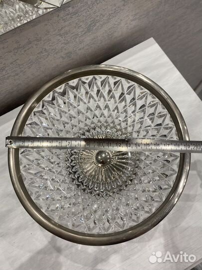 Хрустальная ваза конфетница СССР
