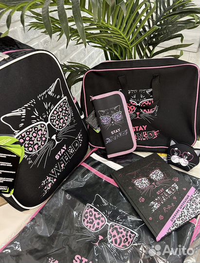 Школьный рюкзак усытый кот