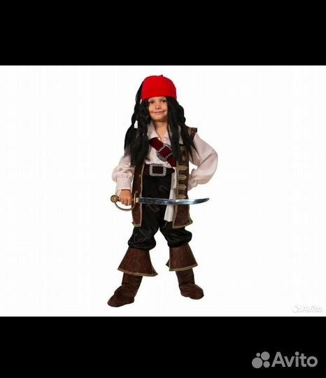 Аренда Костюм Джека Воробья. без меча. С париком