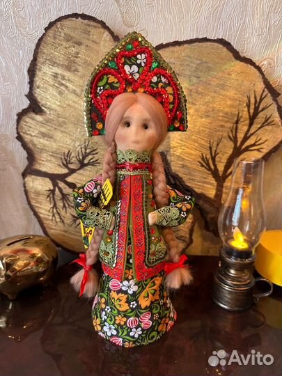 Русская народная кукла ручной работы, матрешка