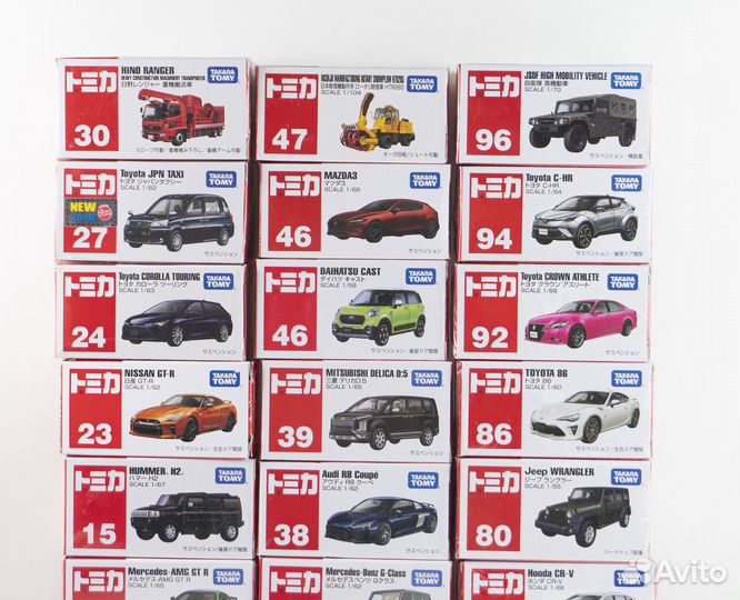 Масштабные авто модели Tomica 1/64