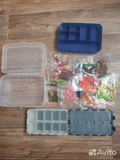 Комплект микроджиг 2 коробки +90 силиконовых