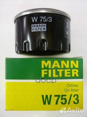 Фильтр масляный Renault/Mann/ W753 mann-filter